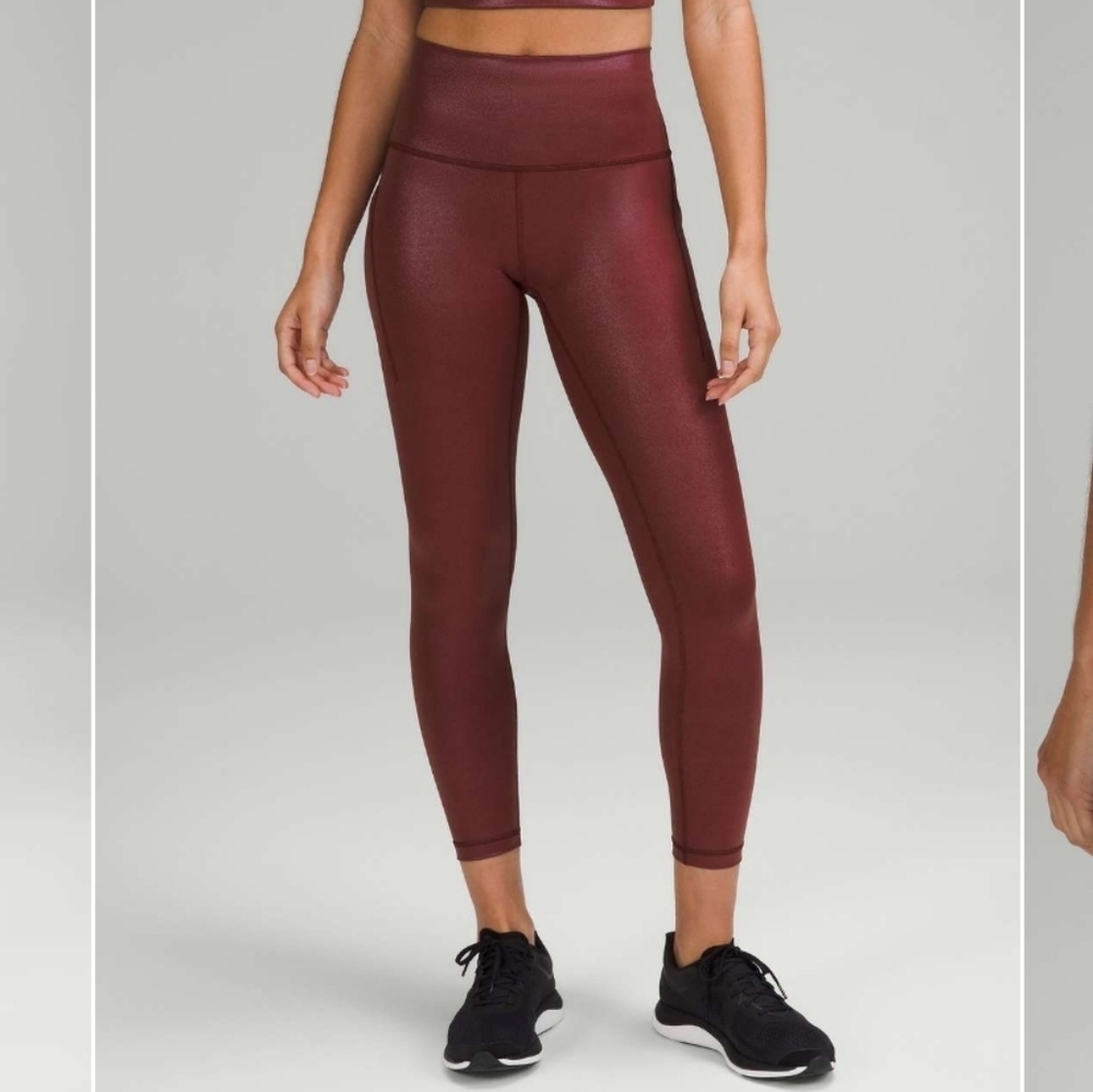 Lululemon Wunder Train High-Rise Tight with Pockets 22". Radiate Foil Print. 14.